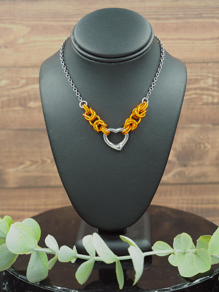 Custom Steel Heart Necklace