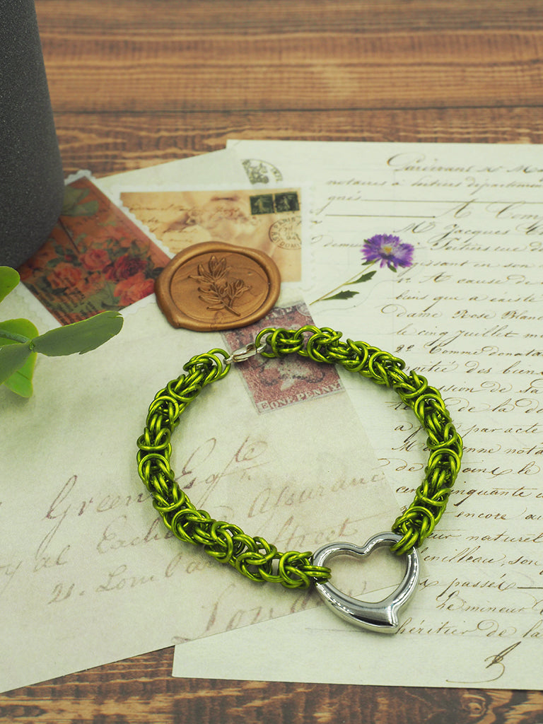 Custom Steel Heart Bracelet