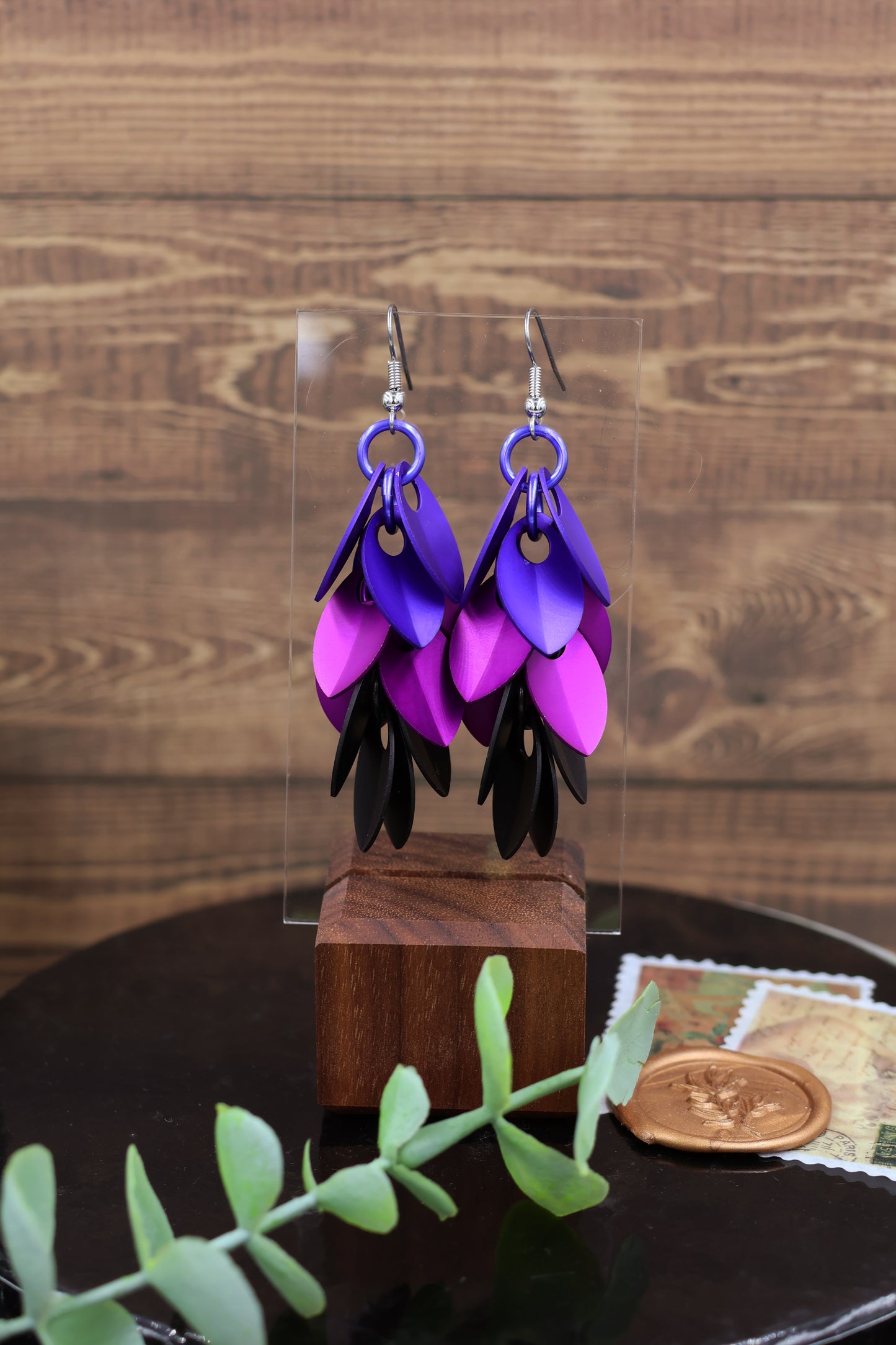 Custom Elemental Leaves Earrings