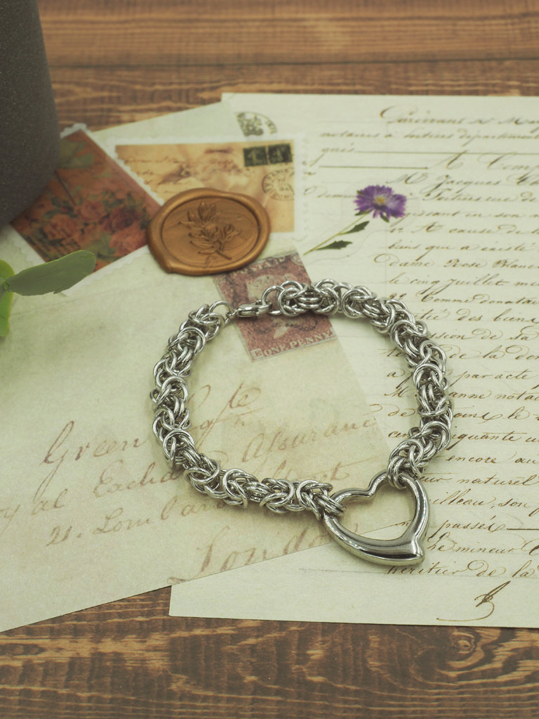 Steel Heart Bracelet