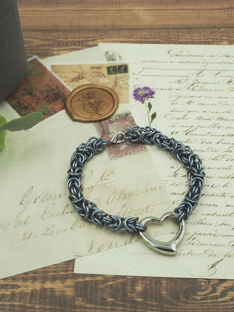 Steel Heart Bracelet