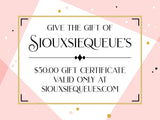 Siouxsiequeue's Gift Card